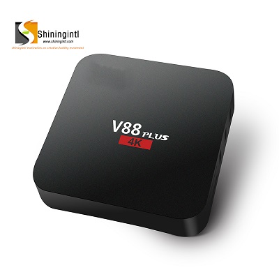 Updated shiningintl SMP-V88P quadcore H.265 digital 4K HD air wifi internet android 7.1 iptv set top box