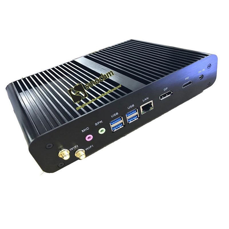 x86 Intel i7 fanless no noise scp-02 model mini PC high performance computer and industrial windows embedded computer